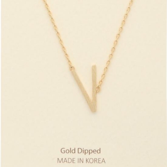 K23 INITIAL NECKLACES Gold Dipped, Brass 17" + 2" extension - Picture 11 of 11